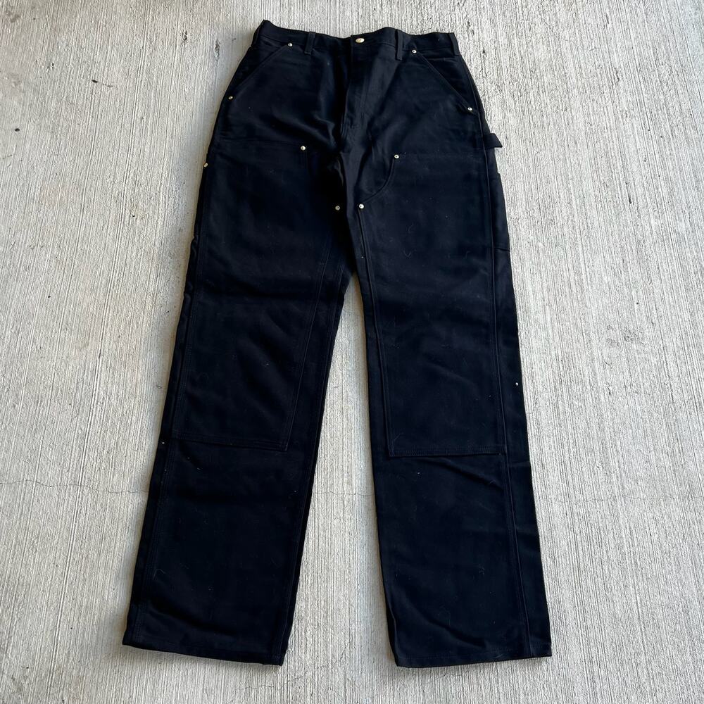 Carhartt black double knee work wear carpenter pants